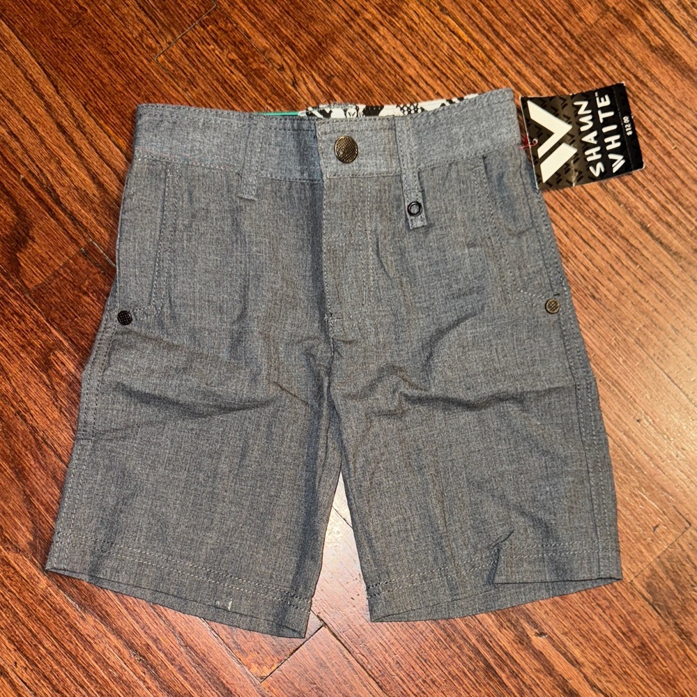 Shaun White Charcoal Flat Front Men's Shorts
